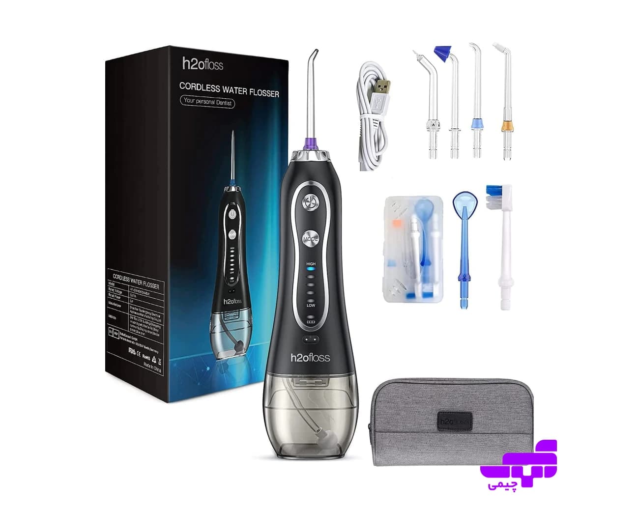 واترجت دندان اچ‌تواوفلاس مدل H2Ofloss Oral Irrigator 300ml، تصویر ۱ از ۷