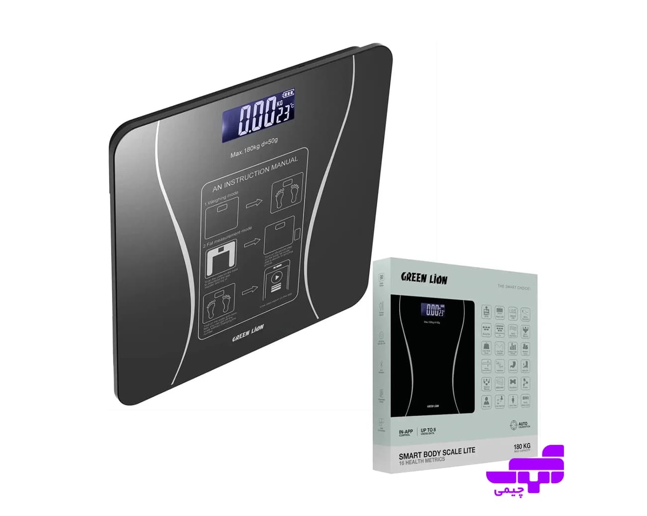 ترازو هوشمند گرین لاین مدل Green Lion Smart Body Scale Lite GWS-11